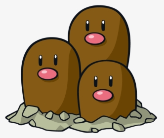Dugtrio Pokemon Character Vector Art - Dugtrio Png, Transparent Png, Transparent PNG