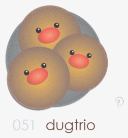 Dugtrio  trio Trio Trio - Duck, HD Png Download, Transparent PNG
