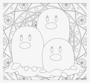 Adult Pokemon Coloring Page Dugtrio - Rapidash Coloring Page, HD Png Download, Transparent PNG