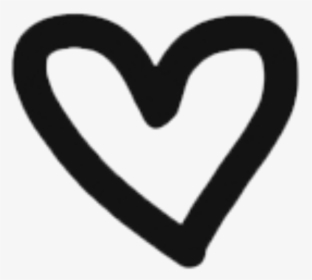 Aesthetic Heart Black And White, HD Png Download, Transparent PNG