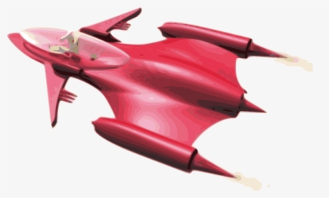 Red Scifi Rocket - Sci Fi Rocket Png, Transparent Png, Transparent PNG