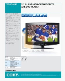 Pdf For Coby Plasma Tv Tf-dvd3295 Manual, HD Png Download, Transparent PNG