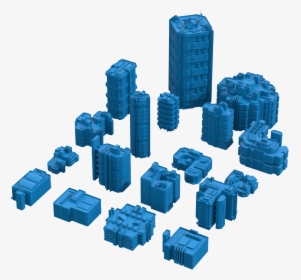 Low Poly Sci Fi Buildings, HD Png Download, Transparent PNG