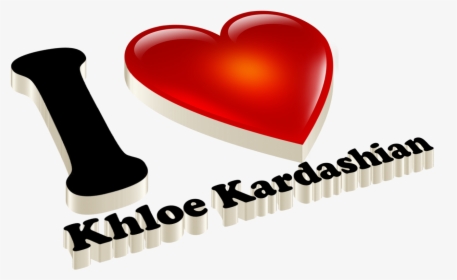 Khloe Kardashian Love Name Heart Design Png - Portable Network Graphics, Transparent Png, Transparent PNG