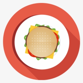 Hamburger Burger On Plate Small Business Saturday - Illustration, HD Png Download, Transparent PNG
