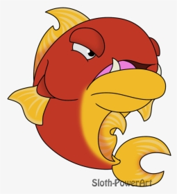 Angry Fish - Cartoon - Donkey Kong Finley, HD Png Download, Transparent PNG