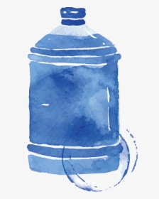 Watercolor Painting - Water Bottle, HD Png Download, Transparent PNG
