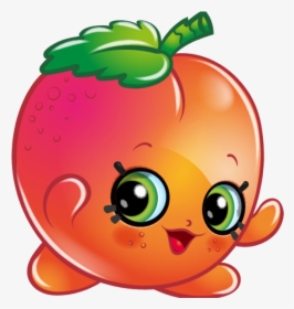Shopkins Apricot Fruit Clip Art Transparent Png - Shopkins Character, Png Download, Transparent PNG