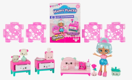 Shopkins Happy Places Season 3 Cozy Bear Bedroom Welcome - Shopkins Happy Places Tiles, HD Png Download, Transparent PNG