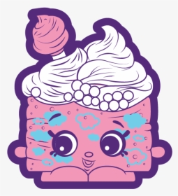 Shopkins Season 9 Flockedn Fluffy Cotton Top Cake - Portable Network Graphics, HD Png Download, Transparent PNG