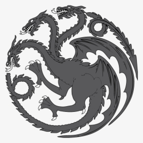 Free House Stark Sigil Png - House Targaryen Logo Png, Transparent Png, Transparent PNG