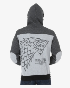 Winter Is Coming House Stark Zippered Hoodie - Game Of Thrones, HD Png Download, Transparent PNG
