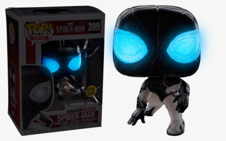 Marvel’s Spider Man Negative Spider Man Glow In The - All Spiderman Funko Pop, HD Png Download, Transparent PNG