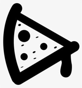 Pizza Cartoon Variant - Silueta Pizza Png, Transparent Png, Transparent PNG