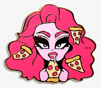Pizza Pin - Kimchi Drag Queen Pins, HD Png Download, Transparent PNG