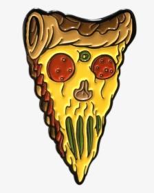 Pizza Skull Enamel Pin By Seventh, HD Png Download, Transparent PNG