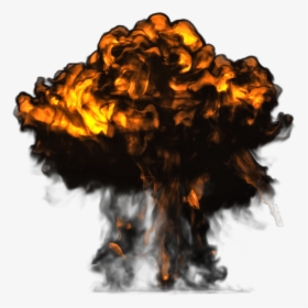 Big Explosion With Dark Smoke Png Image - Frame By Frame Explosion, Transparent Png, Transparent PNG