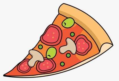 Free Cartoon Sliced Pizza Clip Art U0026middot Pizza12, HD Png Download, Transparent PNG