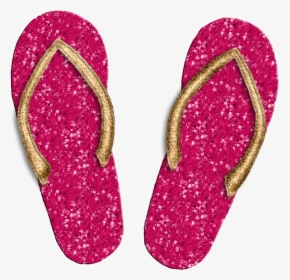 #summer #sandals #chancla #glitter #pink #sandalias - Verano Png Transparente, Png Download, Transparent PNG