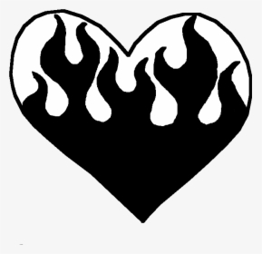 Heart Drawing Flames, HD Png Download, Transparent PNG