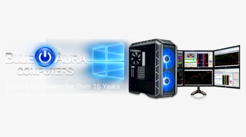 Blue Aura Computers Builds Powerful Reliable & Custom - Computer Case, HD Png Download, Transparent PNG