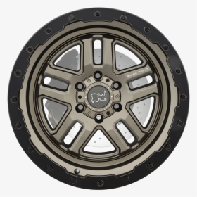 Barstow Matte Bronze W/matte Black Lip Ring Front - Black Rhino Wheels Barstow Jeep Wrangler, HD Png Download, Transparent PNG