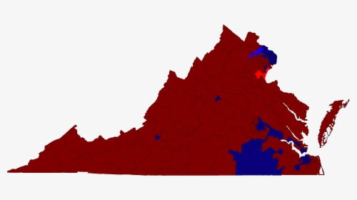 Virginia House Of Delegates Election Results Map 2015 - Virginia Electoral Map 2017, HD Png Download, Transparent PNG