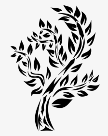 Abstract Tree Png Black And White - International Stuttering Day 2019, Transparent Png, Transparent PNG