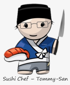 Sushi Clipart Lunch - Sushi Chef Clipart Png, Transparent Png, Transparent PNG