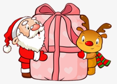 Party Clipart Santa Claus - การ์ด วัน ปี ใหม่, HD Png Download, Transparent PNG