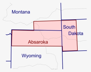 Absaroka Outline - Absaroka County Wyoming Population, HD Png Download, Transparent PNG