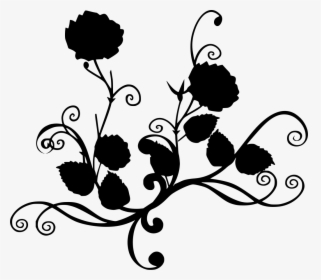1024 X 891 - Rose Black And White Flower Clipart, HD Png Download, Transparent PNG