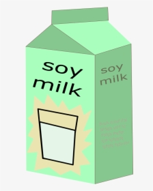 Milk Clipart Png - Transparent Soy Milk Carton, Png Download, Transparent PNG