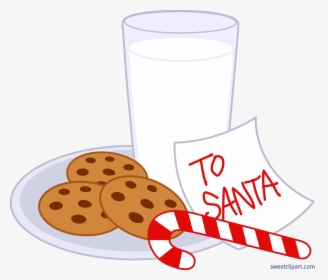 Christmas Cookies Milk Clip Art - Cookies And Milk Christmas, HD Png Download, Transparent PNG