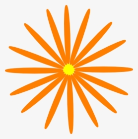Orange Daisy Svg Clip Arts - Estrella De 25 Puntas, HD Png Download, Transparent PNG