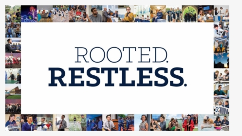 A Text Treatment Of The Words Rooted - Villanova University, HD Png Download, Transparent PNG