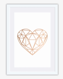 Clip Art Geometric Heart - Triangle, HD Png Download, Transparent PNG