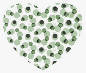 Green Geometric Circular Pattern Heart-shaped Mousepad - Blue Pattern Hd, HD Png Download, Transparent PNG