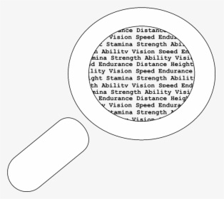 Magnifying Glass White Outline, HD Png Download, Transparent PNG