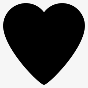 Heart - Black Instagram Heart Png, Transparent Png, Transparent PNG