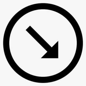 Circled Down Right Icon - Social Media Linkedin Icon, HD Png Download, Transparent PNG