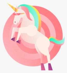 Fast Unicorn Candy Vector Illustration Symbol Logo - Unicorn Transparent Logos, HD Png Download, Transparent PNG