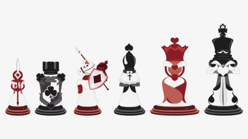 Knights Clipart Clipart Chess - Alice In Wonderland Chess Cartoon, HD Png Download, Transparent PNG