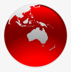 Transparent Earth Symbol Png - World Globe With Australia, Png Download, Transparent PNG