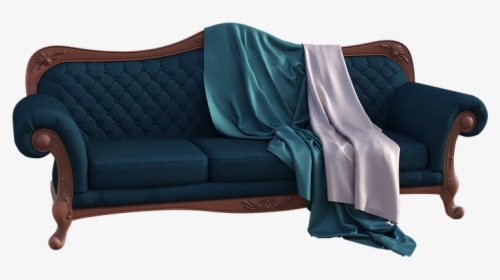 Couch, Sofa, Blankets, Furniture, Room, Interior, Home - Studio Couch, HD Png Download, Transparent PNG