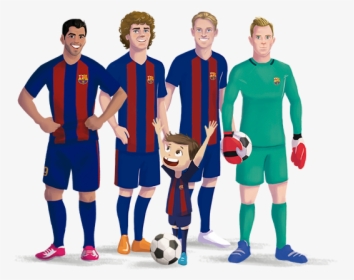 Personalized Book Fc Barcelona Team - Fc Barcelona Players Png, Transparent Png, Transparent PNG