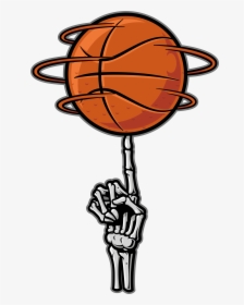 Bonafide Basketball-skeleton Hand ©copyright - Basketball Skeleton, HD Png Download, Transparent PNG