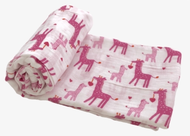 Transparent Pink Giraffe Clipart - Bed Sheet, HD Png Download, Transparent PNG