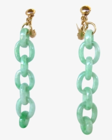 Natural Jadeite Jade Interlocking - Earrings, HD Png Download, Transparent PNG
