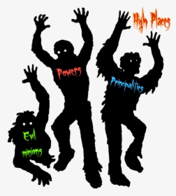 And When They Began To Sing And To Praise, The Lord - Zombie Silhouette Png, Transparent Png, Transparent PNG